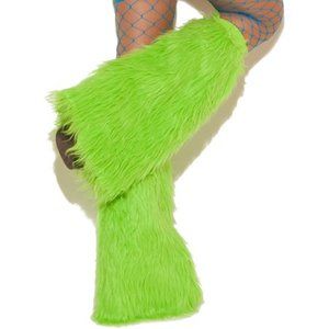 Bright Green Leg Warmers
